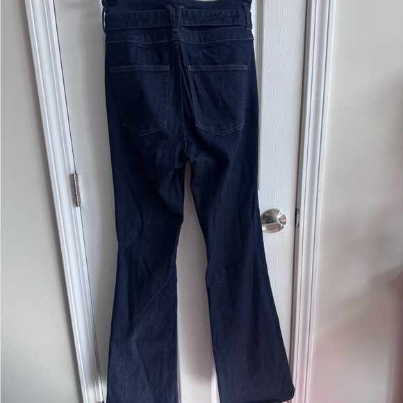 VERONICA BEARD Giselle Belted High-Rise Flared Denim Jeans Size 28 - Picture 5 of 8